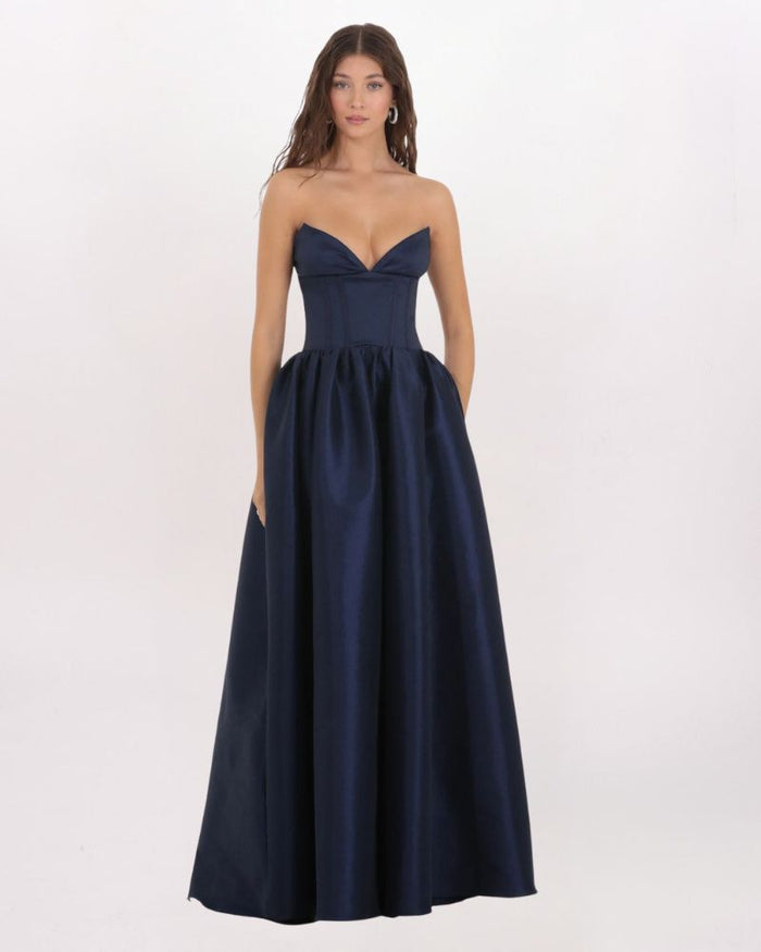 STRAPLESS CORSET GOWN