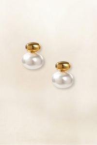 RORY STACKED PEARL STUD
