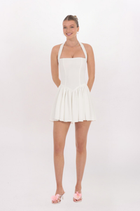 HALTER FLARE DRESS