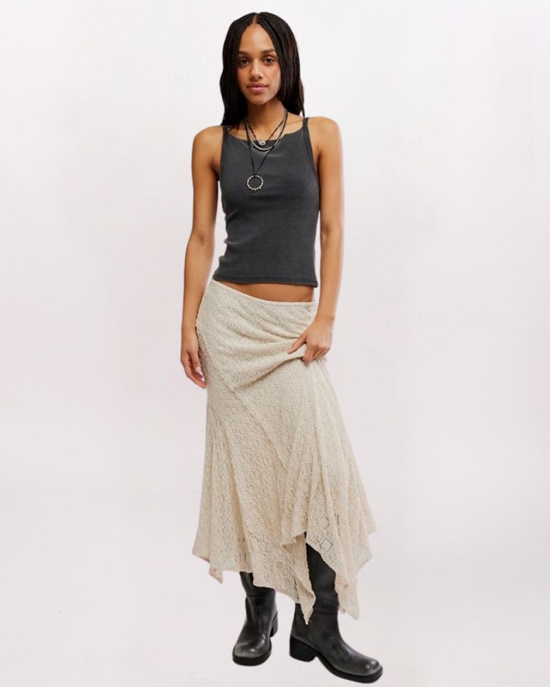 BELLA LACE MERMAID SKIRT, TEA
