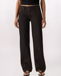 LOW STRAIGHT DENIM, OVER A CUP