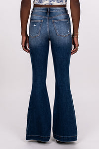 HI-RISE THICK HEM FLARE JEAN