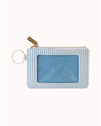 ID HOLDER, BLUE STRIPE