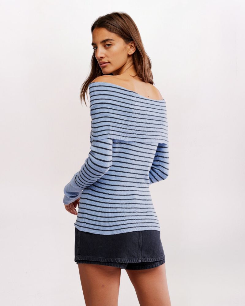EVERGREEN SWEATER, PERI COMBO