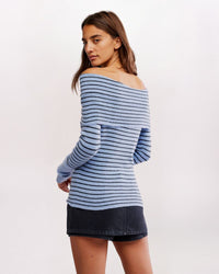 EVERGREEN SWEATER, PERI COMBO