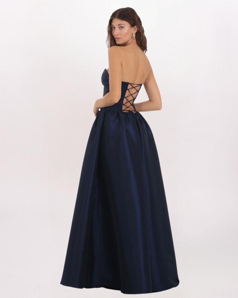 STRAPLESS CORSET GOWN