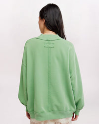 PALM SPRING TURTLE GRAPHIC SWTSHRT, GREEN COMBO
