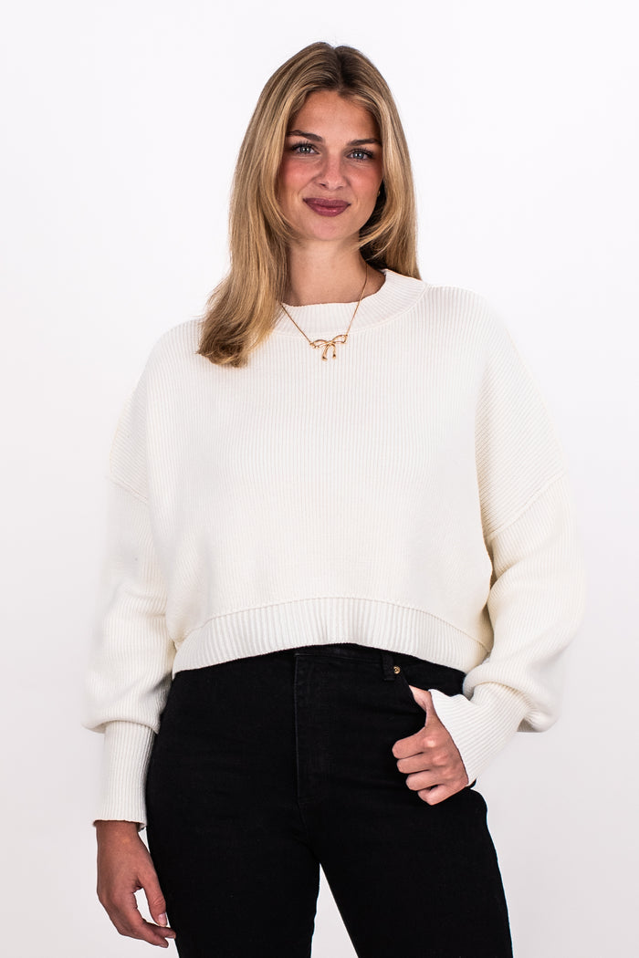 EASY STREET CROP SWEATER