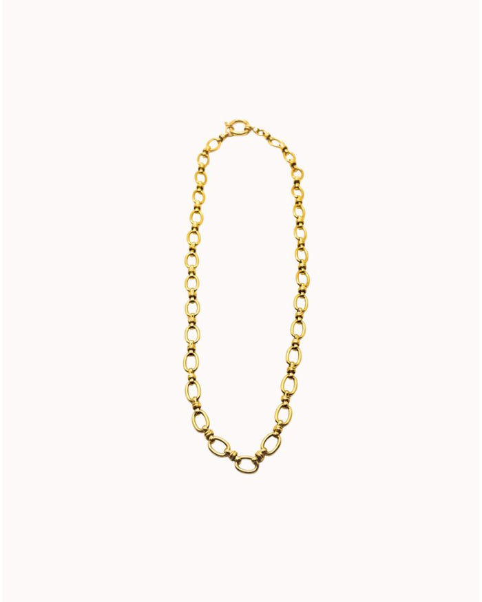 TEXT LINKS O-CLASP NECKLACE