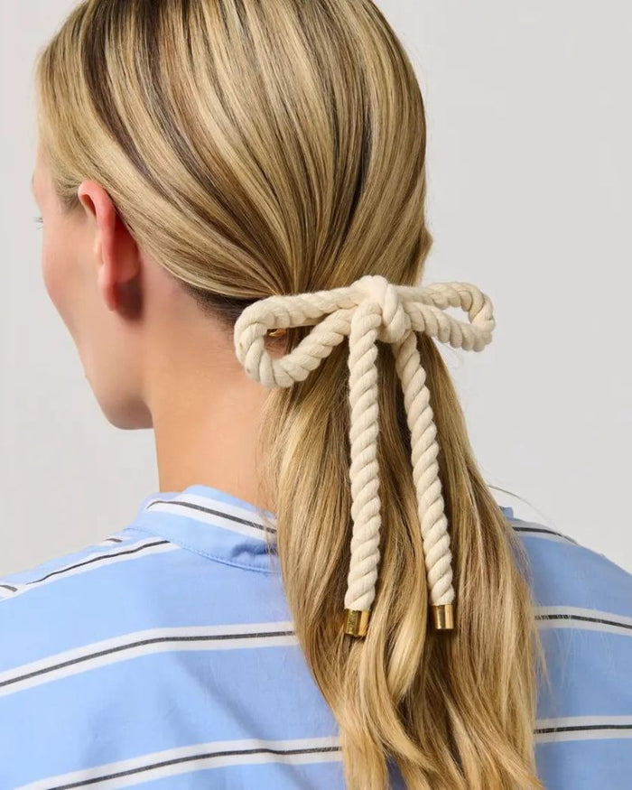 ROPE HAIR BOW - NATURAL