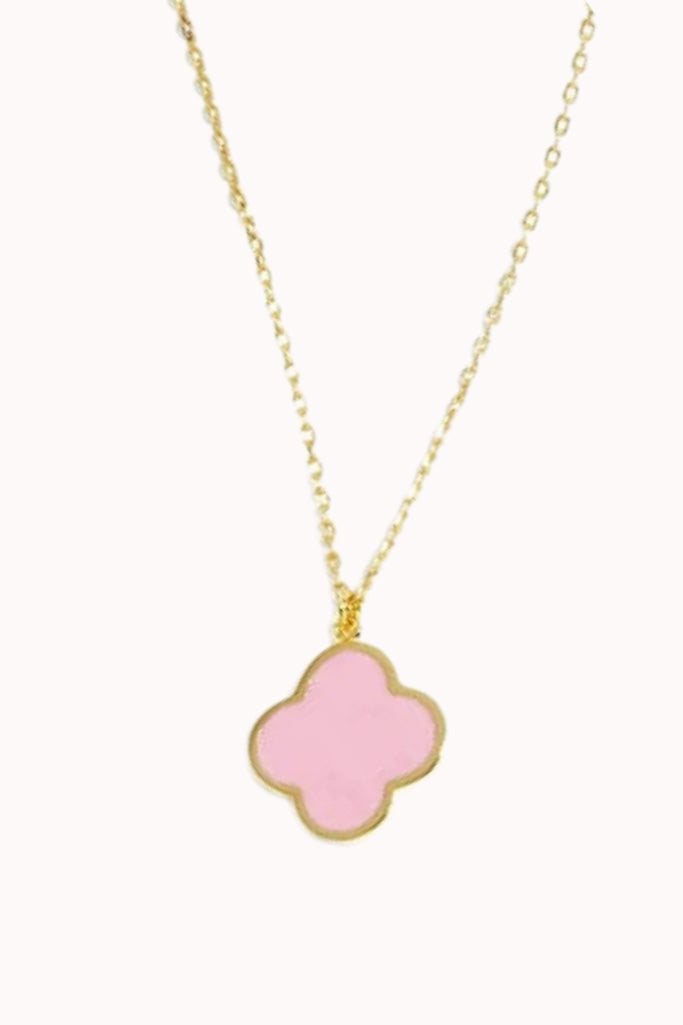 ENAMEL CLOVER NECKLACE