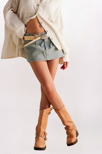 GALIVANTING DENIM SKORT