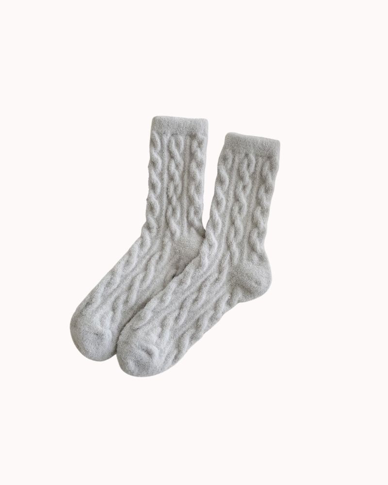 CABLE COZY SOCKS