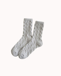 CABLE COZY SOCKS
