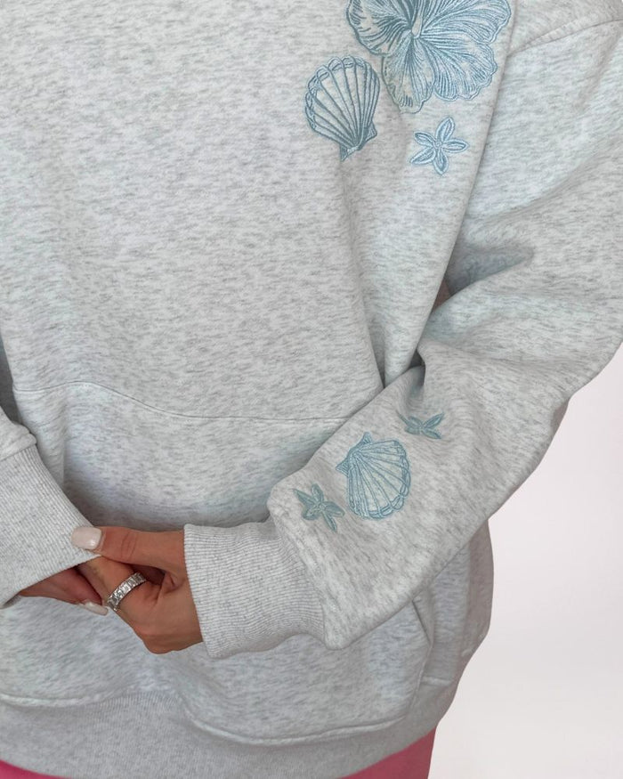 TROPICAL EMBROIDERED HOODIE