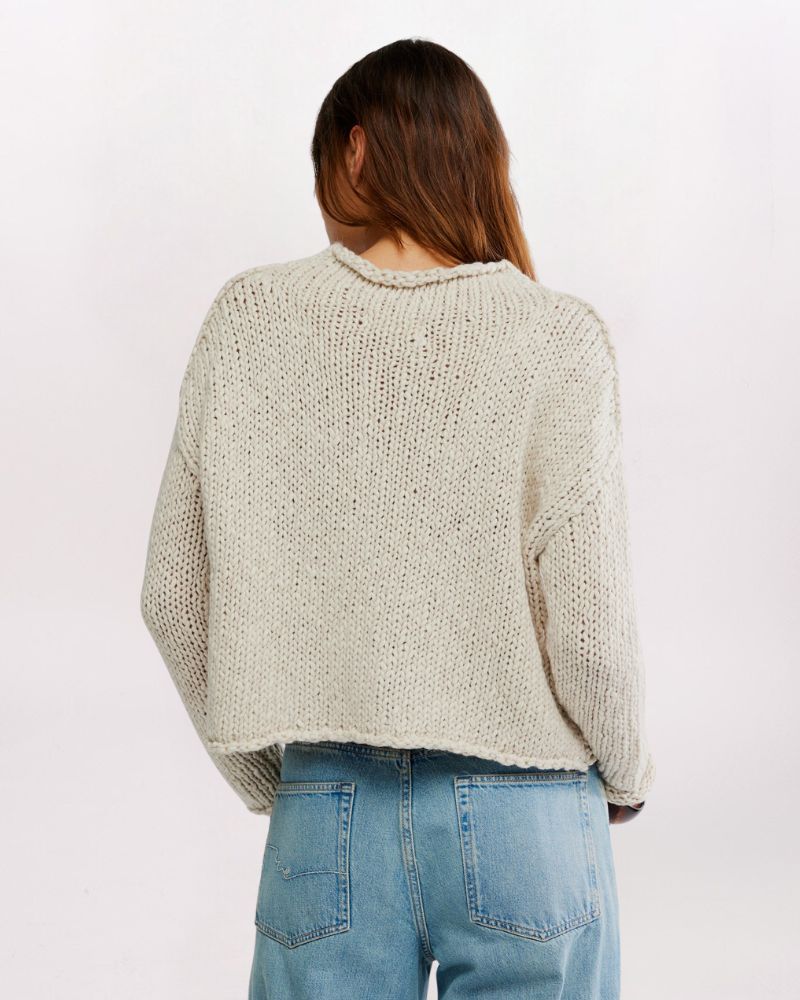 ROLL NECK OPAL SWEATER, TEA