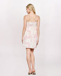 SMOCK TOP PATCHWORK DRESS