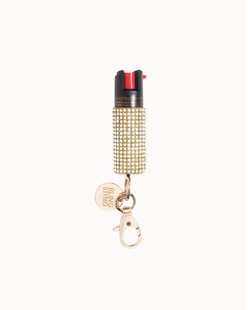 PEPPER SPRAY - GOLD RHINESTONE