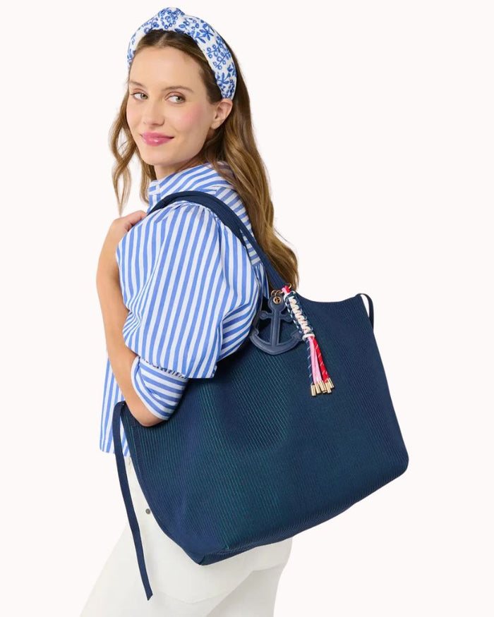 ANCHOR BAG CHARM - NAVY