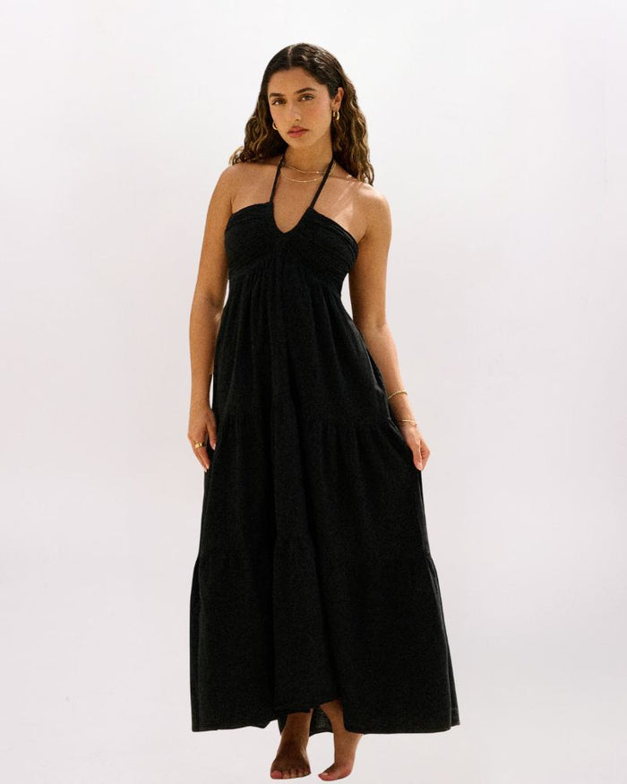 HALTER MAXI DRESS