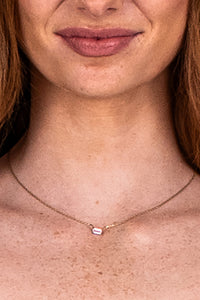 DAINTY CZ BAGUETTE NECKLACE