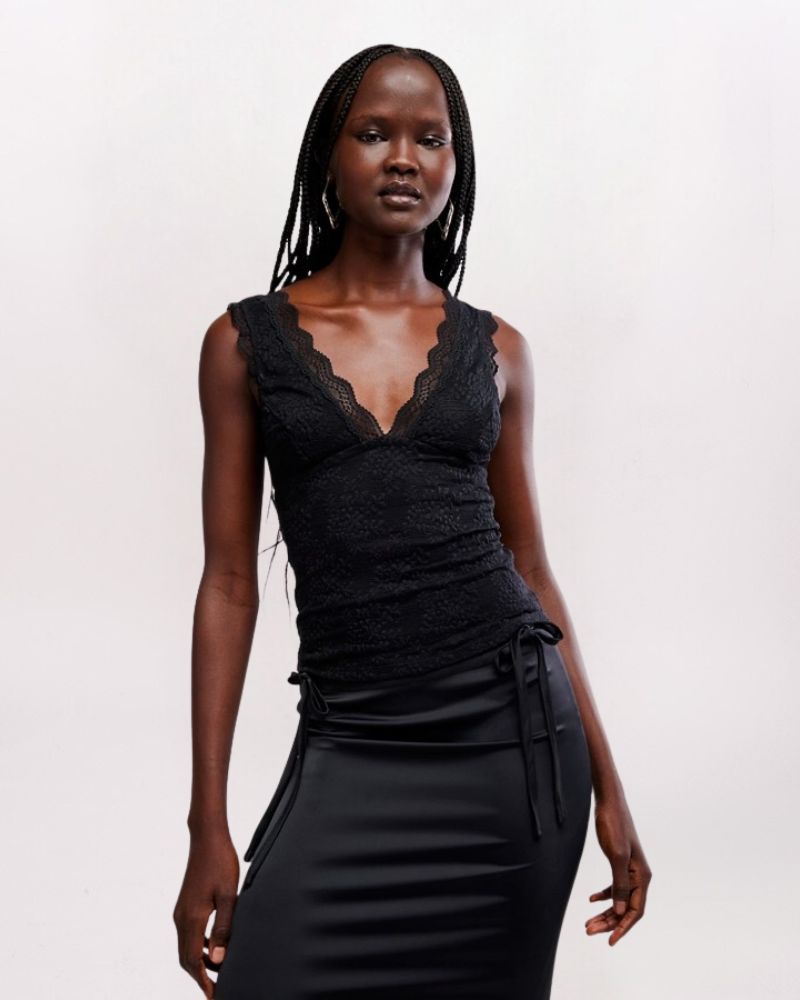 LOVED YOU FIRST TOP, BLACK