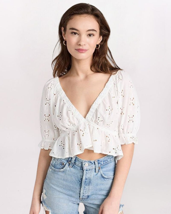 SS GARDENIA FLUTTER TOP
