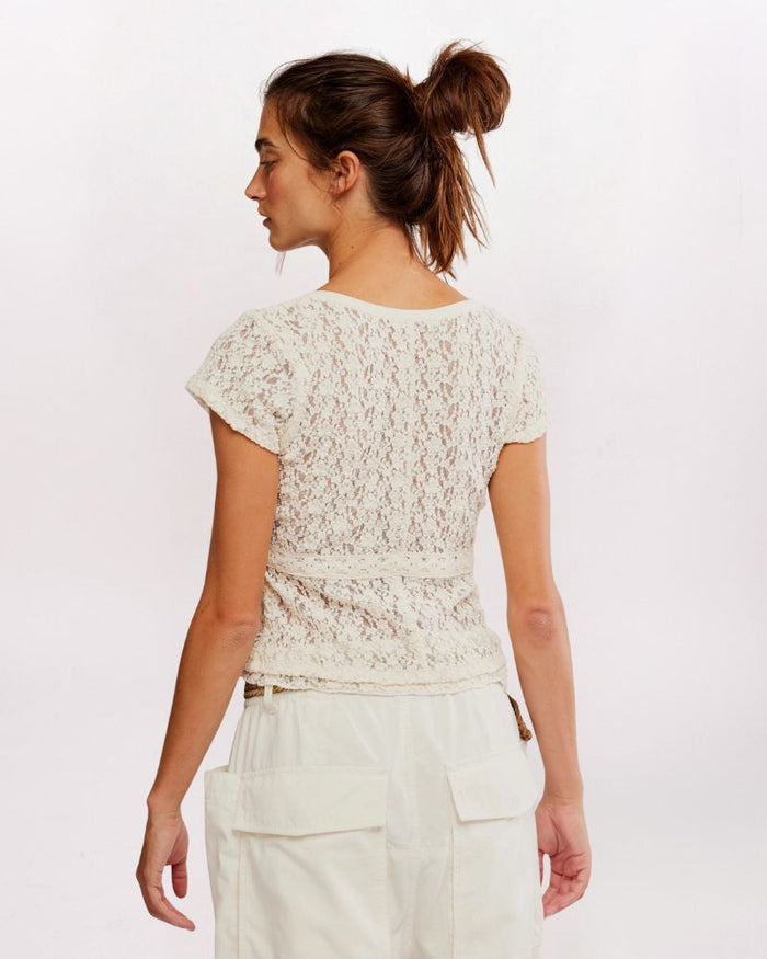 CLARO TEE, WHISPER WHITE