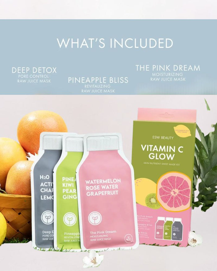 VITAMIN C GLOW ANTIOXIDANT RICH MASK SET