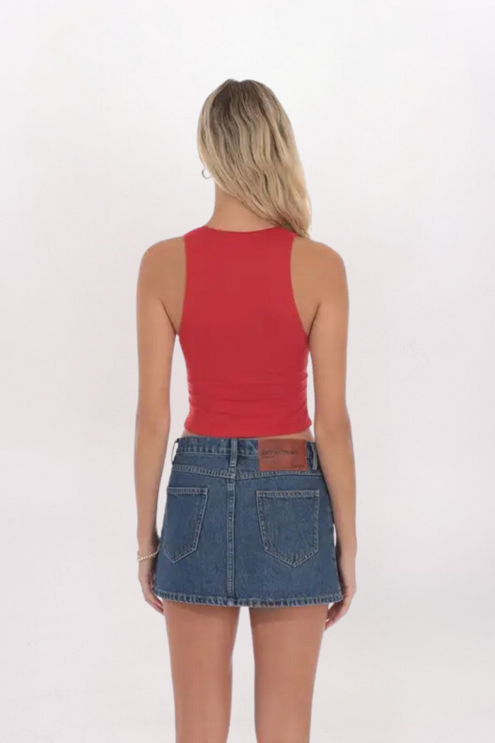 V-NECK TWIST TOP