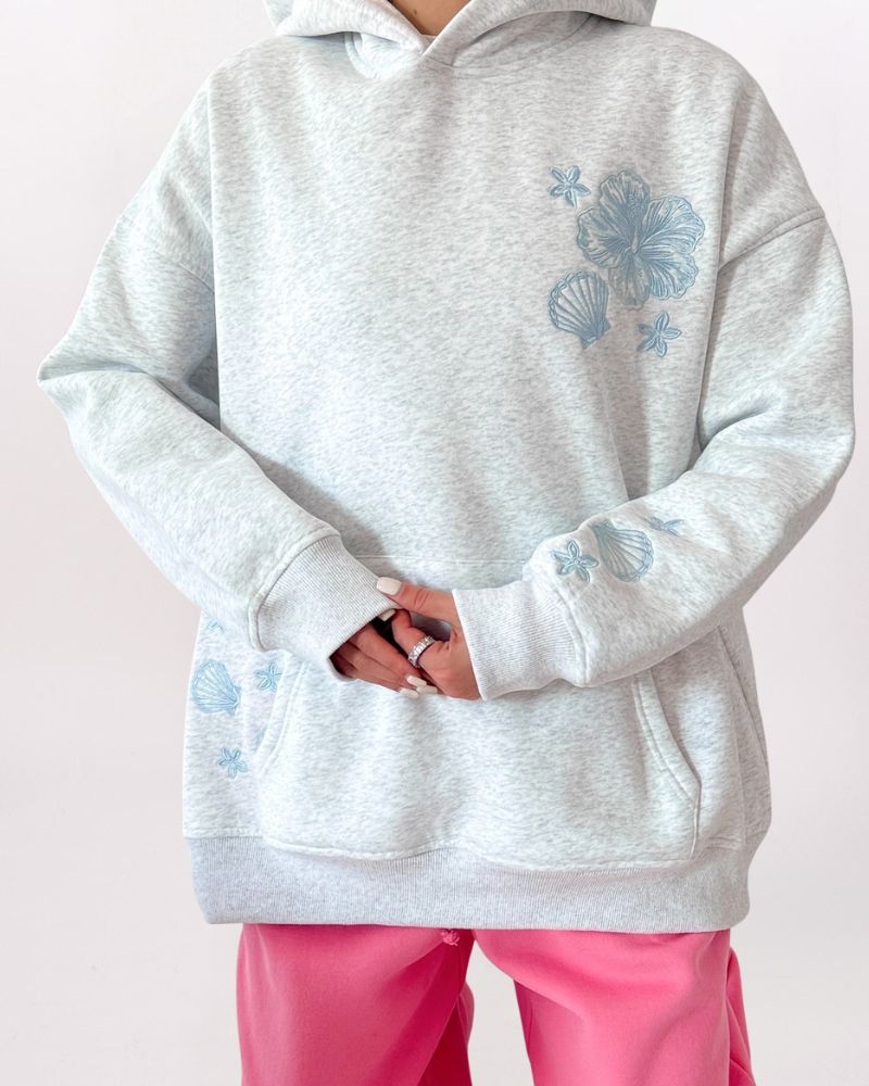 TROPICAL EMBROIDERED HOODIE