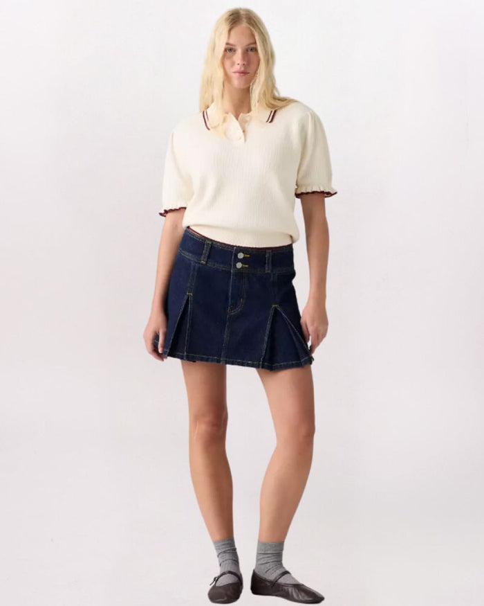 PLEATED MINI SKIRT, SHADED VIEW
