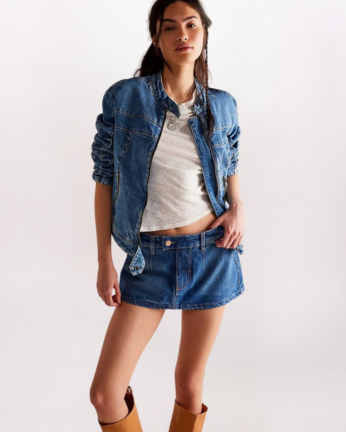 GALIVANTING DENIM SKORT