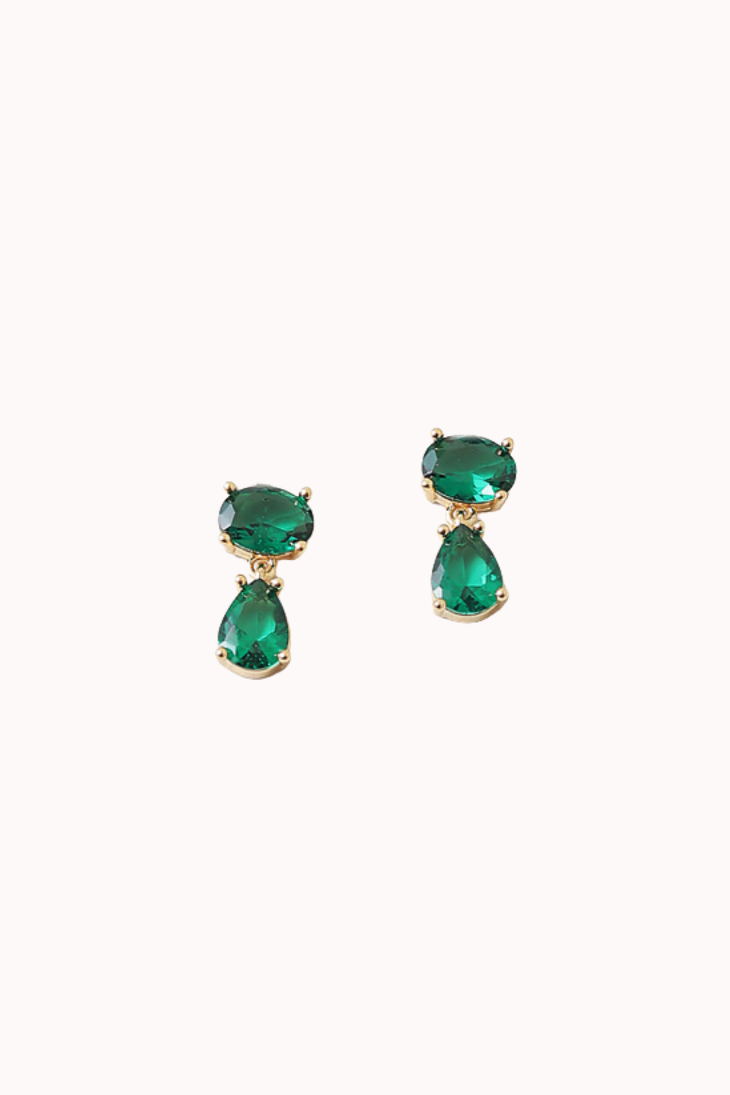 EMERALD DROP EARRING