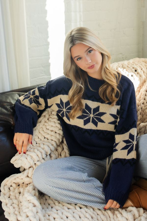 SNOWFLAKE COZY SWEATER