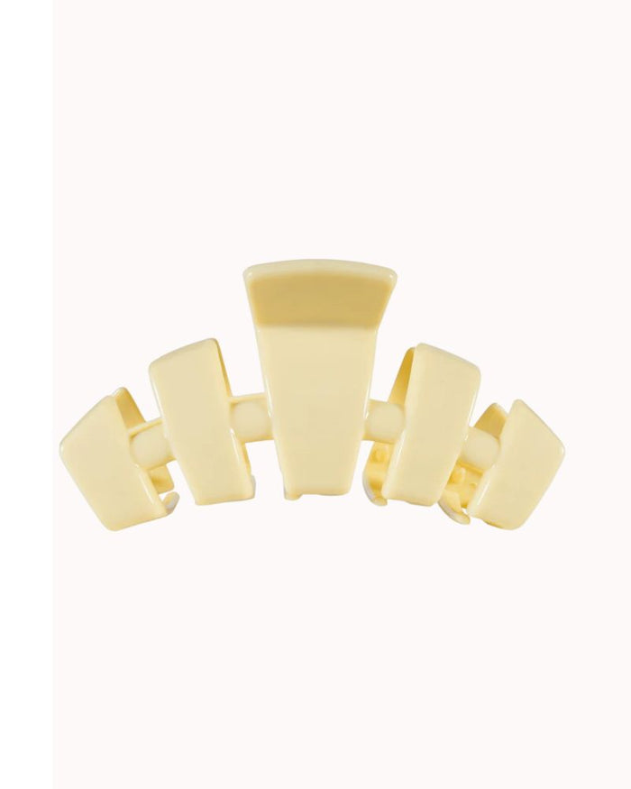TELETIES - LARGE CLASSIC CLAW CLIP, BUTTER YELLOW