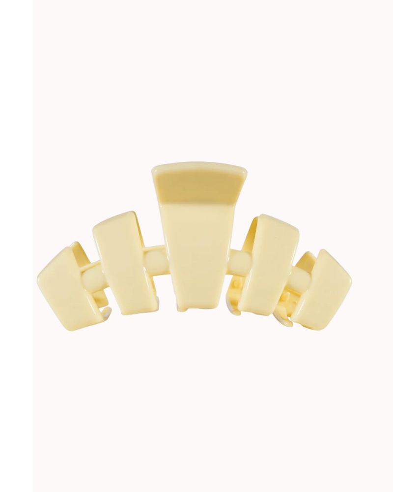 TELETIES - LARGE CLASSIC CLAW CLIP, BUTTER YELLOW