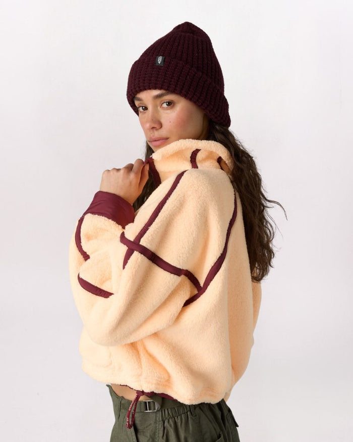 MOUNTAIN HIGH HALF ZIP JACKET, PINA COLADA/RED VELVET