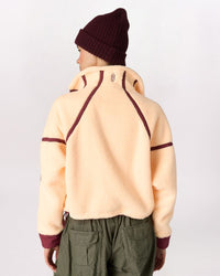 MOUNTAIN HIGH HALF ZIP JACKET, PINA COLADA/RED VELVET