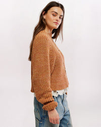 LOW TIDE PULLOVER SWEATER, CINNAMON SPICE