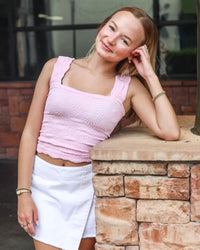 LOVE LETTER TANK, PINK TULLE