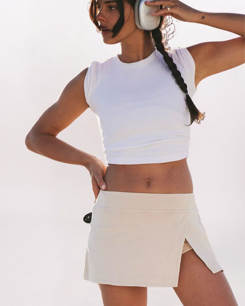 HOT SHOT MINI SKORT, CAPPUCINO