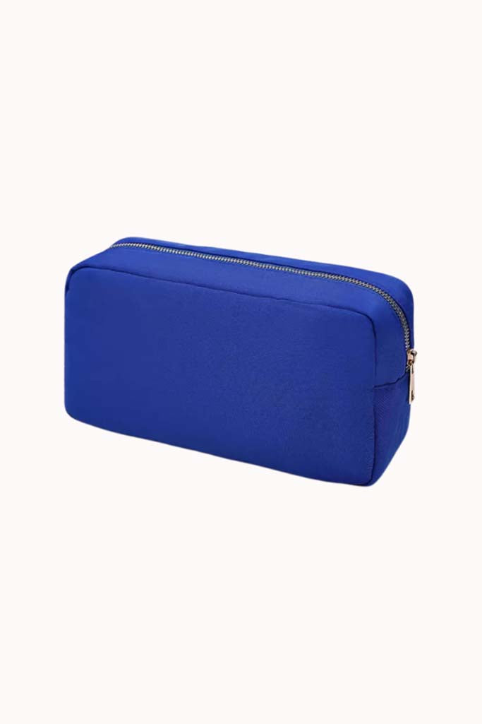 LARGE COSMETIC BAG 10X6, ROYAL