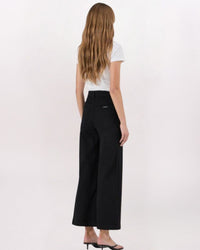SAILOR ANKLE FLARE RINSE DENIM, BLACK