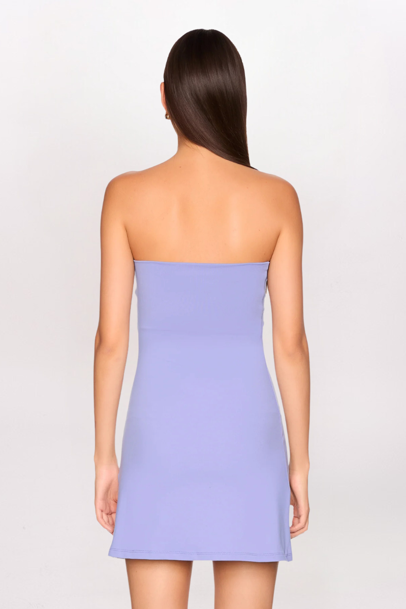 ESSENTIAL TUBE DRESS - BLUE VELVET