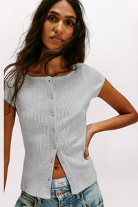 MOST WANTED CARDIGAN - HEATHER GREY