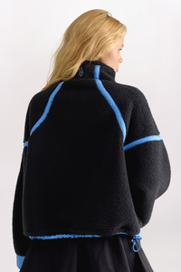 MOUNTAIN HIGH FULL ZIP JACKET, BLACK COMBO