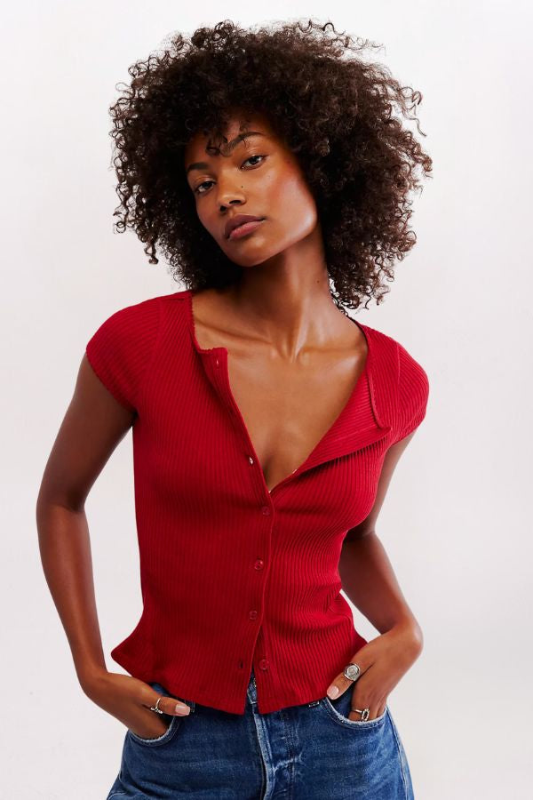MOST WANTED CARDIGAN - RED