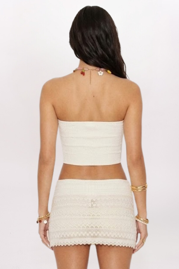 CROCHET SKORT, PEARL