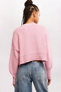 EASY STREET CROP SWEATER, LOLLIPOP